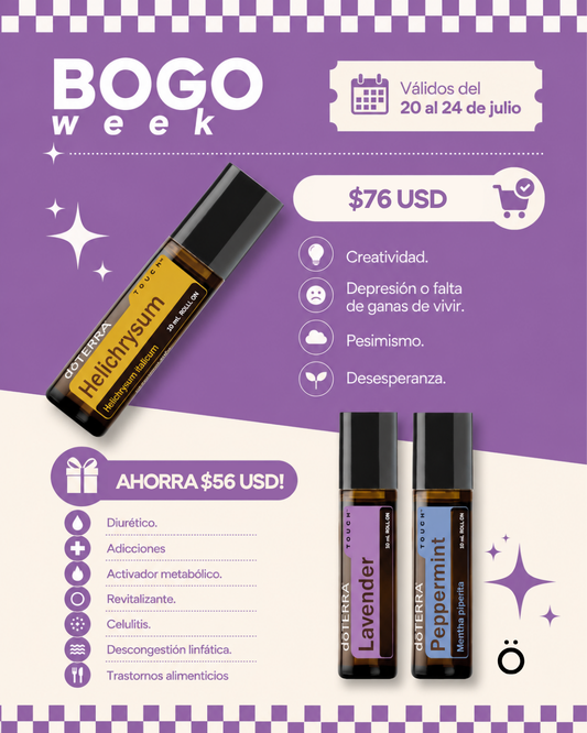 2x1 BOGO 1: Helicriso Touch + Lavanda Touch/Menta Touch