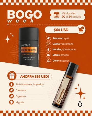 2x1 BOGO 5: Incienso Barra + Copaiba Touch